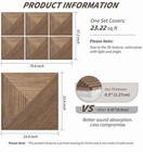 Vrigor 3d Self-adhesive Foam Wall Panels 6-pack 23 6x23 6 Brown Printed