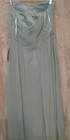 Birdy Grey Grace Chiffon Convertible Dress W  Slit Sage Green Size Large Nwt