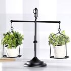 Decorative Metal Farmhouse Scale Candle Holder Centerpiece Tabletop Home Decor