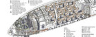 Airbus A350-900   Cutaway Poster  24in X 36in