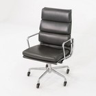 2009 Herman Miller Soft Pad Eames Executive Desk Chair In Grey Leather 2x Avail