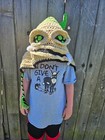 Hand Crocheted Oogie Boogie Burlap Chap Hooded Hat
