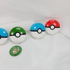 2019 Mcdonald s Nintendo Pokemon Poke Ball Belt Clip Disc Shooter Lot Of 5