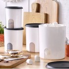 Tupperware One Touch Reminder Storage Canister Set New