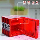     new     Minecraft Red Tnt X9 Can Mini Fridge 6 7l X1 Door Ambient Led Lighting