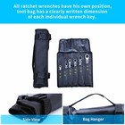 6pc Extra Long Ratcheting Wrench Spanner Set Double Box End Flex-head Sae Metric