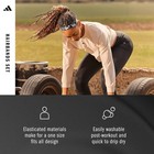 Adidas Hairband Set - Two Thin  One Thick - Black Graphic -   White