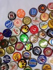 170 Beer Bottle Caps Mixed Lot Variety Dented non Dented Crafts Recycle Colorful