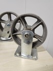 Vintage Cast Iron Swivel Casters Antique Metal Industrial Wheels 6    Caster Wheel