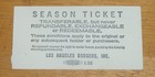 1970 Dodgers Opening Day Ticket Stub Vs Reds   Sparky Anderson   Dave Concepcion