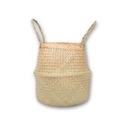 Woven Seagrass Belly Basket For Storage Plant Pot Baskets Laundry Picnic Large