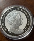 2017 Falkland Islands Britannia Rules The Wave 1oz  999 Fine Silver Coin Bu