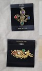 Lot Of 6 Vintage Nos Gold-tone Brooches 80s 90s  cj702 