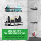 5 Pack set Shower Caddy Adhesive Shower Organizer For Bathroom Storage   Kitchen