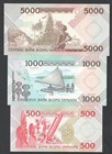 Vanuatu 500 1000 5000 Vatu 1982-1989 Year P-2 3 4 Unc Set Of 3 Notes