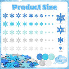 360pcs Foam Stickers 5sheets Glitter Snowflakes Shape Stickers Colorful Self Adh