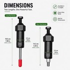 Heavy Duty Grease Fitting Cleaner Tool Clears Clogged Grease With M6 m8 Adapters