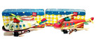 Vintage Wind-up Toy  Collectible  Fire Chief   Police Helicopter Lot Of 14