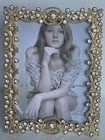 Ciel Collectables Tereza Picture Frame  Hand Set Swarovski Crystals Gold Plating