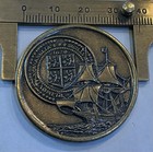 Pilgrims Land In The New World Plymouth Massachusetts 350th Ann  Coin Medal