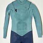 Billabong Full Wetsuit Furnace Synergy Women   s Size 2 4 Black Teal Chest Zip
