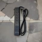 Lot Two 6 Outlet 4ft Extension Power Strip   2 Usb Charging Port Surge Protector