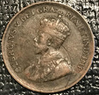 Fine Details 1928 Canada Small One 1 Cent Coin-mar605
