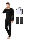 Men s Heated Thermal Underwear Set  Men s Winter Outdoor Sports Underwear Wit   
