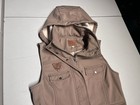 Goode Rider Jacket Women s Medium Brown Button Zip Horse Equestrian Vest Lined