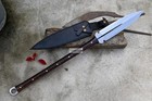Custom Handmade Carbon Steel Blade Tactical Viking Spear Hunting Spear Camping