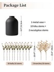 Dining Table Centerpiece Decor  Metal Vase With 12 Stems Of Fake Mums Kiku Fl   