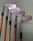 Restored Vintage Hickory Golf Club Set 7 Clubs With Higher Swing Weights
