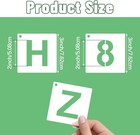 36 Pcs 2 Inch Letter And Number Stencils  Reusable Plastic Alphabet Drawing Tem