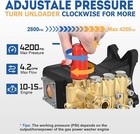 Toolcy 4200 Psi Triplex Pressure Washer Pump 1  Shaft Horizontal Plunger 4 4 Gpm