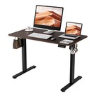 Ergomaker 43  Electric Height Adjustable Desk Standing Computer Table Walnut New