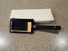 Continental Airlines Vintage Gold Tone And Leather Luggage Tag   new In Box 