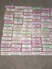 Large Lot Of 150 Original Jukebox 45 Record Title Strips  p86