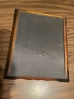 Vtg Picture Photo Frame Solid Wood Wavy Scalloped Edge Deep Well Lg
