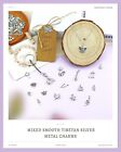 100 Pcs Wholesale Bulk Lots Jewelry Making Charms Mixed Smooth Tibetan Silver
