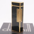 Dunhill Rollagas Lighter Gold black Lacquer_ultrasonically Cleaned_working