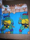 Teenage Mutant Ninja Turtles Vintage Twin Bed Sheet Flat Sheet Only Never Used