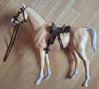 1965 Louis Marx Vintage Johnny West Thunderbolt Palomino Horse Near Complete 