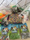 Huge Lot Kit Perler Fuse Beads Pegboards Shapes Patterns Glow Dark Skull Stripe