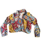 Haute Hippie Style Top   Pants Set Patchwork Print Colorful Medium