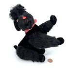 Steiff Black Snobby Poodle Dog 22cm 9in Mohair Plush 1968 -74 No Id Vintage