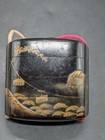 Japanese Antique Maki-e Inro Wooden Pill Box Netsuke Lacquer Medicine From Japan