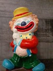 Vintage Clown Coin Piggy Bank Advertising Big Top Bonanza Del Monte 80s Plastic