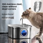 Stainless Steel Wireless Pet Water Fountain