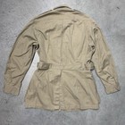 Vintage 50s Us Air Force Tan Tropical Safari Bush Jacket 42 L Military Usaf