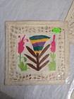 Mexican Folk Art Lot Otomi Embroidery On Amate Paper 